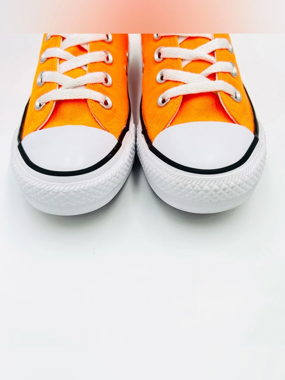 Converse Chuck Taylor All Star Ox Low Top Sneakers Women Size 6 Bright Orange Ca - Picture 7 of 10